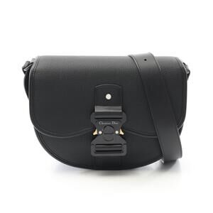 Dior GALLOP Shoulder Bag black leather